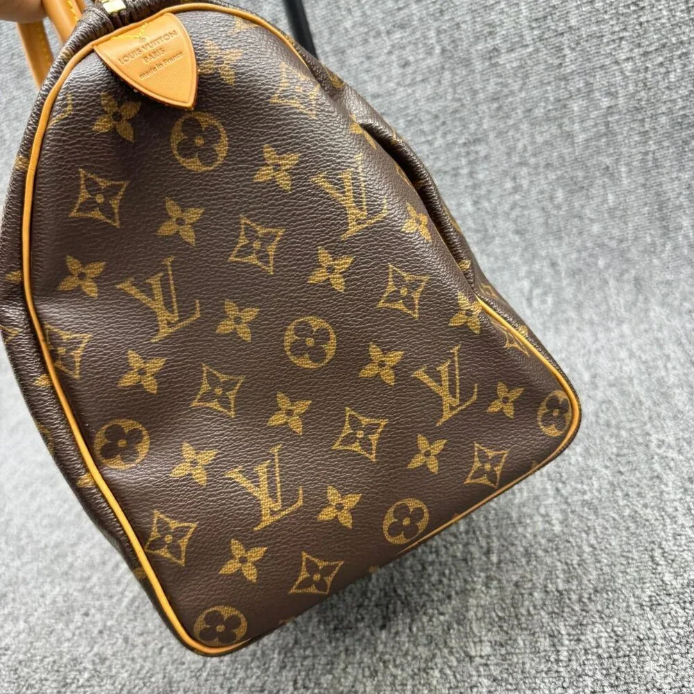 Louis Vuitton Speedy 35 Brown Monogram Canvas Tote 699-062425